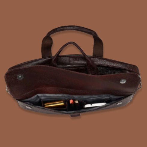 Ashwin Genuine Leather Laptop Bag Mozri